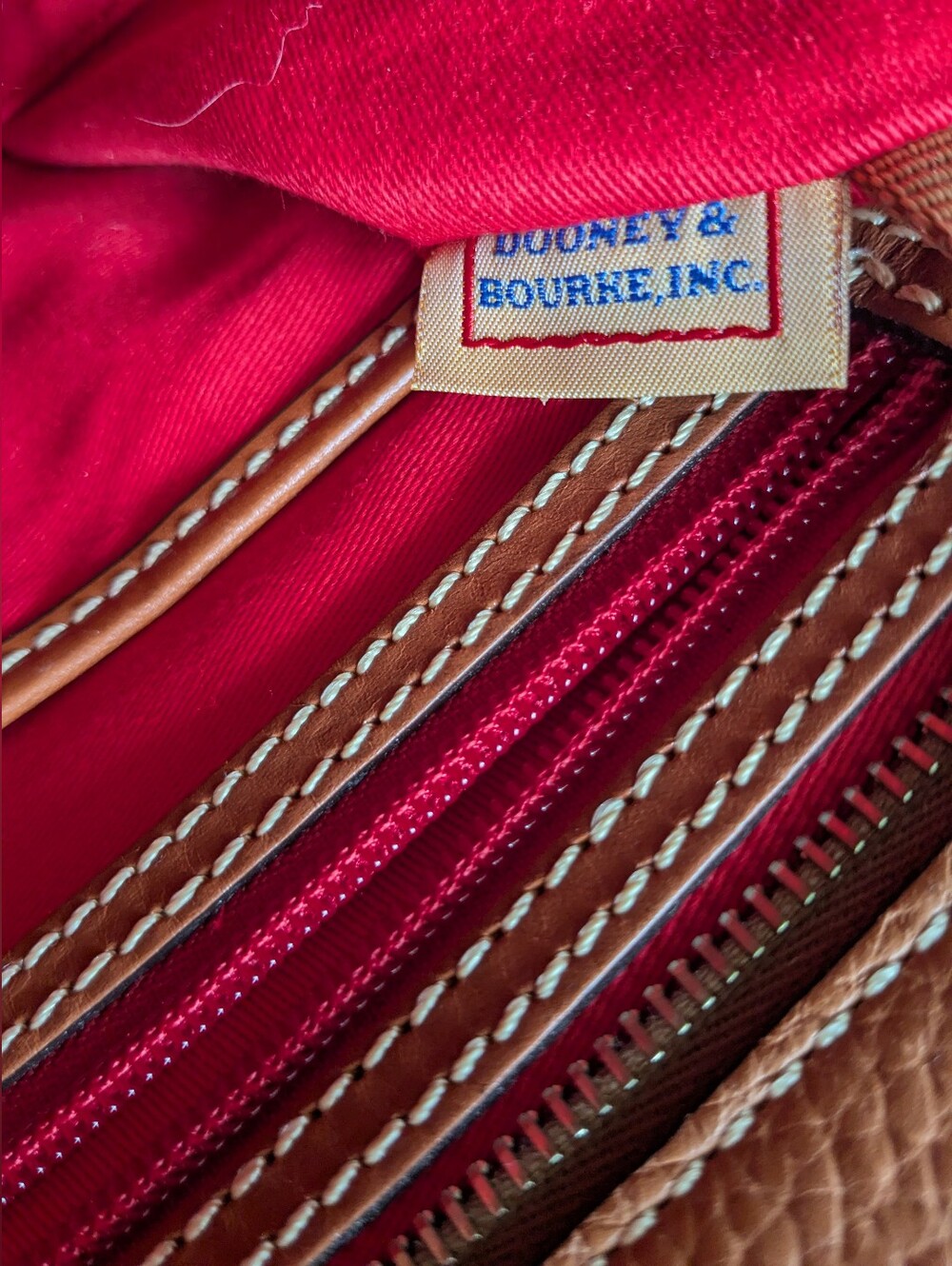NEW, Dooney & Burke Small Lexington Shopper, Sable Brown, Cover Bag NWT - Picture 9 of 16